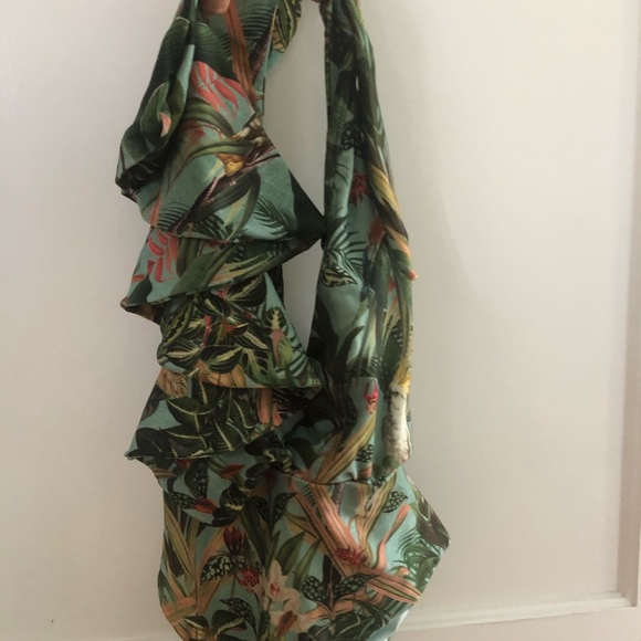 Patbo tropical ruffle one piece swimsuit - Picture 3 of 8